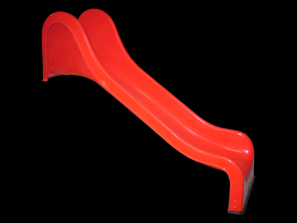 Bild 1 von Anbaurutsche GFK  / (Podesthöhe) 90 cm / (Material/Ausführung) Medium mit hohen Ohren