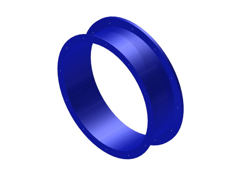 Bild 1 von Röhren PE Einzelteile  / (Ausführung) Gerade 25 cm / (Farbe/Ausführung) blau