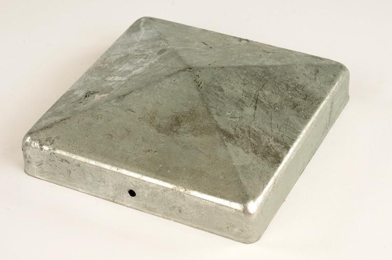 Bild 1 von Pfostenabdeckkappe Metall  / (Ausführung) Kantholz / (Material) verzinkt / (Größe) 120 x 120 mm