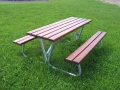 Picknick Bank inkl. Tisch  / (Ausführung) Komplett mit Holz