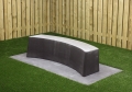 Betonbank Oval