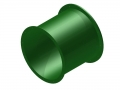 Röhren PE Einzelteile  / (Ausführung) Gerade 75 cm / (Farbe/Ausführung) grün