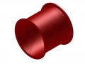 Röhren PE Einzelteile  / (Ausführung) Gerade 75 cm / (Farbe/Ausführung) rot