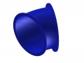 Röhren PE Einzelteile  / (Ausführung) 30 Grad Bogen / (Farbe/Ausführung) blau