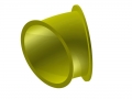Röhren PE Einzelteile  / (Ausführung) 30 Grad Bogen / (Farbe/Ausführung) gelb