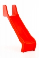 Anbaurutsche PE einteilig  / (Podesthöhe) 120 cm / (Farbe/Material) rot