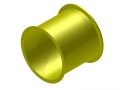 Röhren PE Einzelteile  / (Ausführung) Gerade 75 cm / (Farbe/Ausführung) gelb
