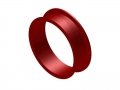 Röhren PE Einzelteile  / (Ausführung) Gerade 25 cm / (Farbe/Ausführung) rot