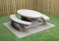 Bild 2 von Picknickset Beton oval