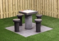 Spieltisch Beton für 4