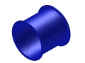 Röhren PE Einzelteile  / (Ausführung) Gerade 75 cm / (Farbe/Ausführung) blau