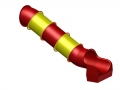 Bild 1 von Röhrenrutsche PE mehrteilig gerade  / (Podesthöhe) 150 cm / (Farbe) rot
