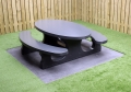 Picknickset Beton oval