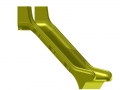 Anbaurutsche PE mehrteilig  / (Podesthöhe) 120 cm / (Farbe) gelb