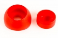 Schraubenabdeckkappen  / (Ausführung) Kantholz / (Größe) M10, 36 mm Durchmesser / (Farbe) rot