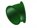 Röhren PE Einzelteile  / (Ausführung) 30 Grad Bogen / (Farbe/Ausführung) grün
