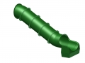 Röhrenrutsche PE mehrteilig gerade  / (Podesthöhe) 100 cm / (Farbe) grün